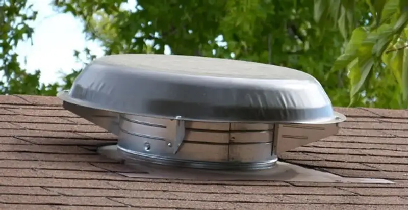 attic fan installation services with low-profile roof ventilation unit in San Diego, CA
