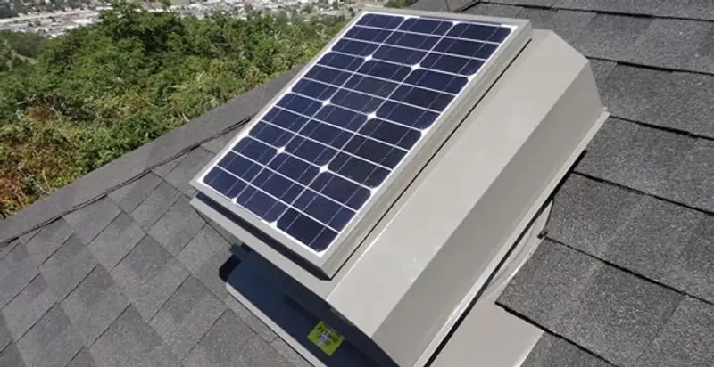 attic fan installation services with energy-efficient roof-mounted ventilation system in San Diego, CA