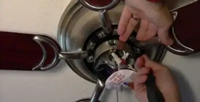 Ceiling fan installation with electrical wiring and mounting by professional electrician in San Diego, CA