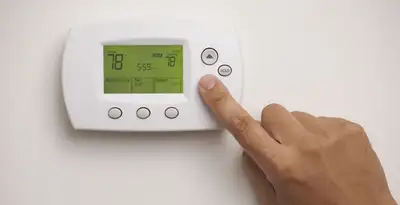 Digital thermostat installation with precise temperature programming in San Diego, CA