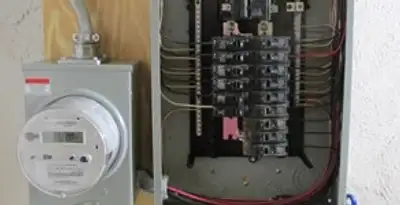 electrical panel upgrade service showing outdated electrical panel prepared for professional replacement in San Diego, CA