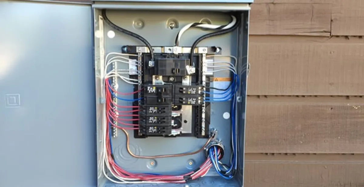 electrical panel upgrade service featuring newly installed electrical panel wired by licensed electricians in San Diego, CA