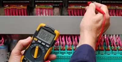 electrical service showing professional testing and troubleshooting of electrical panel by licensed electricians in San Diego, CA