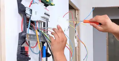 electrician services performing residential electrical panel wiring in San Diego, CA