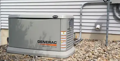 generator installation service featuring outdoor standby generator setup by licensed electricians in San Diego, CA