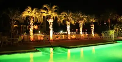 landscape lighting installation services illuminating outdoor recreational areas in San Diego, CA