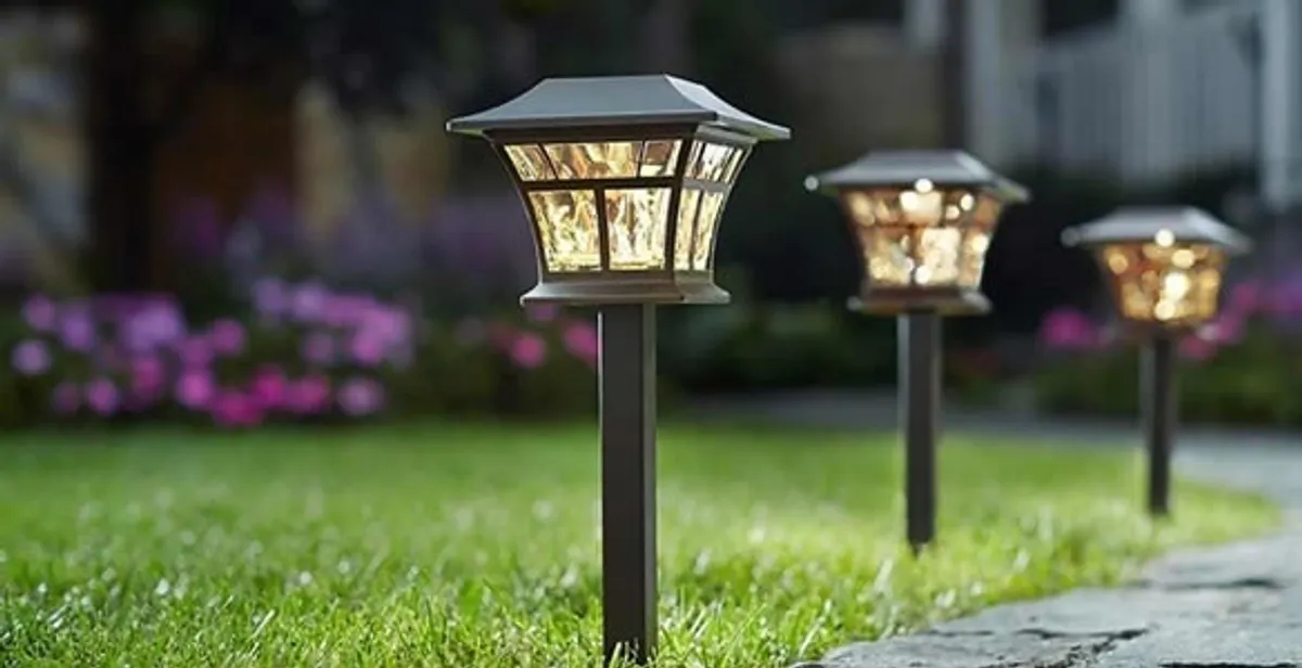 landscape lighting installation services with professionally installed pathway lights in San Diego, CA