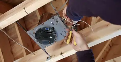 Professional recessed lighting installation with electrical wiring by licensed electricians in San Diego, CA