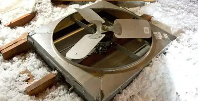 whole house fan installation services with attic-mounted ventilation unit in San Diego, CA