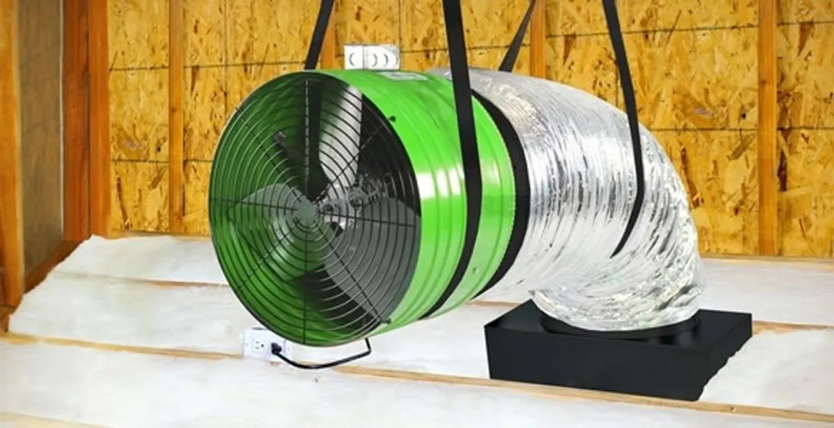 whole house fan installation services with professionally mounted ventilation fan system in San Diego, CA