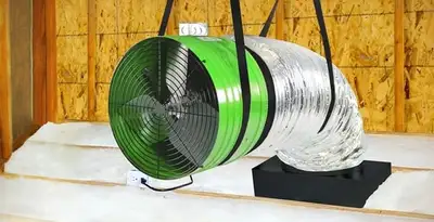 whole house fan installation services with professionally mounted ventilation fan system in San Diego, CA